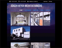 Tablet Screenshot of heyer-architekten.de